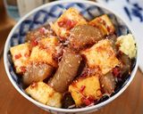 ぷりぷり蒟蒻と厚揚げ🤭梅おかかポン酢和え作り方6写真