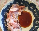 少量＆コマ肉♪節約肉巻きおにぎり作り方2写真