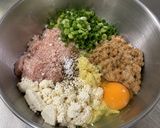 納豆入り!鶏むね豆腐の筋肉海苔バーグ作り方3写真