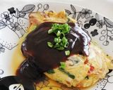 分葱のかに玉みそだれ餡かけ作り方5写真