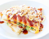 簡単【焼きライスペーパー（ネギ焼き風）】作り方4写真