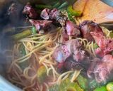 名残の苦瓜と鶏レバーのスパゲティーニ作り方6写真