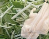 水菜のマヨポン和え😋作り方2写真