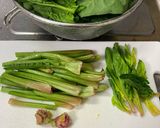 ほうれん草、茎と葉と分けて保存作り方3写真