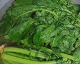 鍋で炊飯する大根葉の菜飯作り方1写真