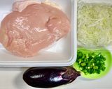 鶏むね肉とナスのチリソース作り方1写真