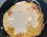 おかんレシピ𓀤𓀣ちょっと本格カルボナーラ作り方8写真