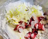 ヘルシー豆腐でお好み焼き（たこ焼き風）作り方3写真