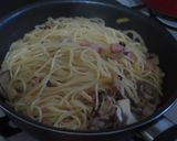 蓮根とキノコとベーコンの美味簡単パスタ作り方11写真