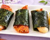 パリふわチーズ餅　磯辺揚げ　糖質オフ　片栗粉なし作り方4写真