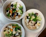 肉無チクワクリーミーロコモコ味野菜炒め作り方13写真