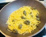 大葉と蟹味噌のバターチーズパスタ作り方4写真
