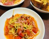 トマトとベーコンの冷製パスタ作り方12写真