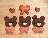 リボンくまさんの絞り出しクッキー🐾作り方12写真