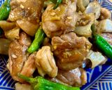 レンコン鶏もも肉ししとうのオイスター炒め作り方9写真