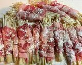 簡単夕食・おつまみ★えのきの肉巻き〜水菜蒸し作り方3写真