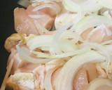 鶏肉のとろろ玉子とじ作り方1写真