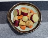 サツマイモと厚揚げの煮物作り方5写真