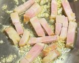 🍝茄子とベーコンのめんつゆペペロンチーノ作り方3写真