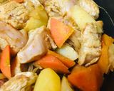野菜カレー●たまかけチキンミルクカレー作り方2写真