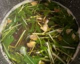 水菜とアサリのお吸い物作り方4写真