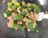 レンジで簡単✨オクラとツナのポン酢和え作り方5写真
