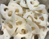 蓮根の明太マヨ和え。作り方1写真