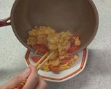 海老とトマトの旨塩ニンニクふわとろ玉子炒め♪作り方8写真