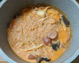 簡単ロゼクリームタンミョン作り方10写真