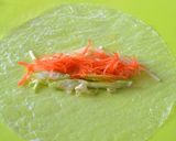 ピリ辛もやしのナムルと野菜の生春巻き♪作り方3写真