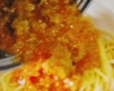 パルメザンチーズとミートソースパスタ🍝作り方2写真