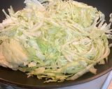 ささみチーズ焼きと山盛りキャベツ炒め作り方1写真