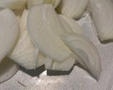 玉ねぎとえのきの甘辛すき焼きそぼろ丼作り方1写真