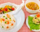 混ぜ込みエビピラフ作り方4写真