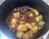 イカの缶詰とじゃがいもの煮物作り方3写真