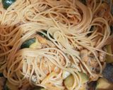アサリとズッキーニのトマトクリームパスタ作り方6写真
