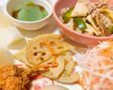フライドチキンメインの秋のワンプレート作り方10写真