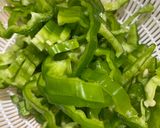 ピーマンとジャコの炒め煮作り方1写真