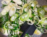 長ネギと鰹節のパスタ作り方3写真
