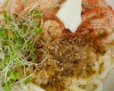 たらこふりかけ温うどん作り方3写真