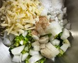 ブロッコリーと玉ねぎのカリカリチーズガレット作り方3写真