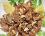 鶏皮の脂抜きレモン香菜和え🥜さっぱり深夜おつまみ作り方4写真