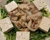 豚しゃぶ豆苗豆腐のマヨポンサラダ作り方4写真