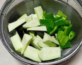 なすとピーマンの甜麺醤ケチャップ炒め作り方1写真