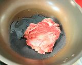 牛こま卵とじすき焼き作り方2写真