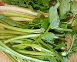 せり蕎麦（根っこ付き）作り方3写真