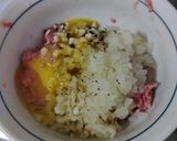 少ないお肉でも大満足♡れんこん入り和風ハンバーグ作り方3写真