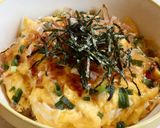 朝食に5分!和風スクランブルエッグ丼作り方5写真