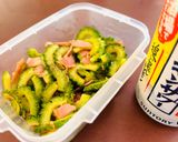ゴーヤとベーコンのニンニク炒め作り方5写真