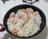 バターベーコンコーンごはん作り方3写真